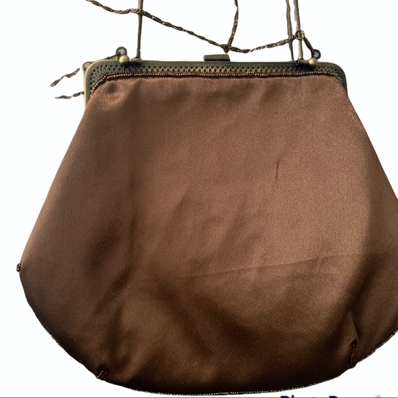 Vintage Beaded Brown Handbag - Picture 3 of 9